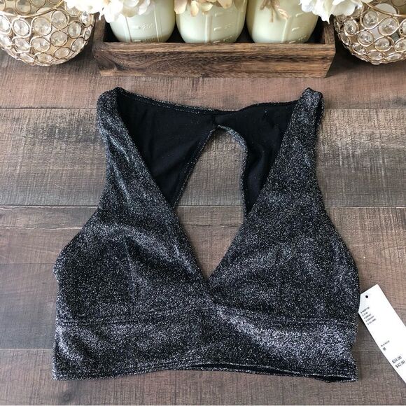 Urban Outfitters Out From Under Sparkly Plunging Bra Top - Picture 4 of 9